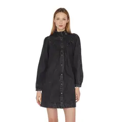 JACINTA TIENDA - Vestido Denim Porter negro