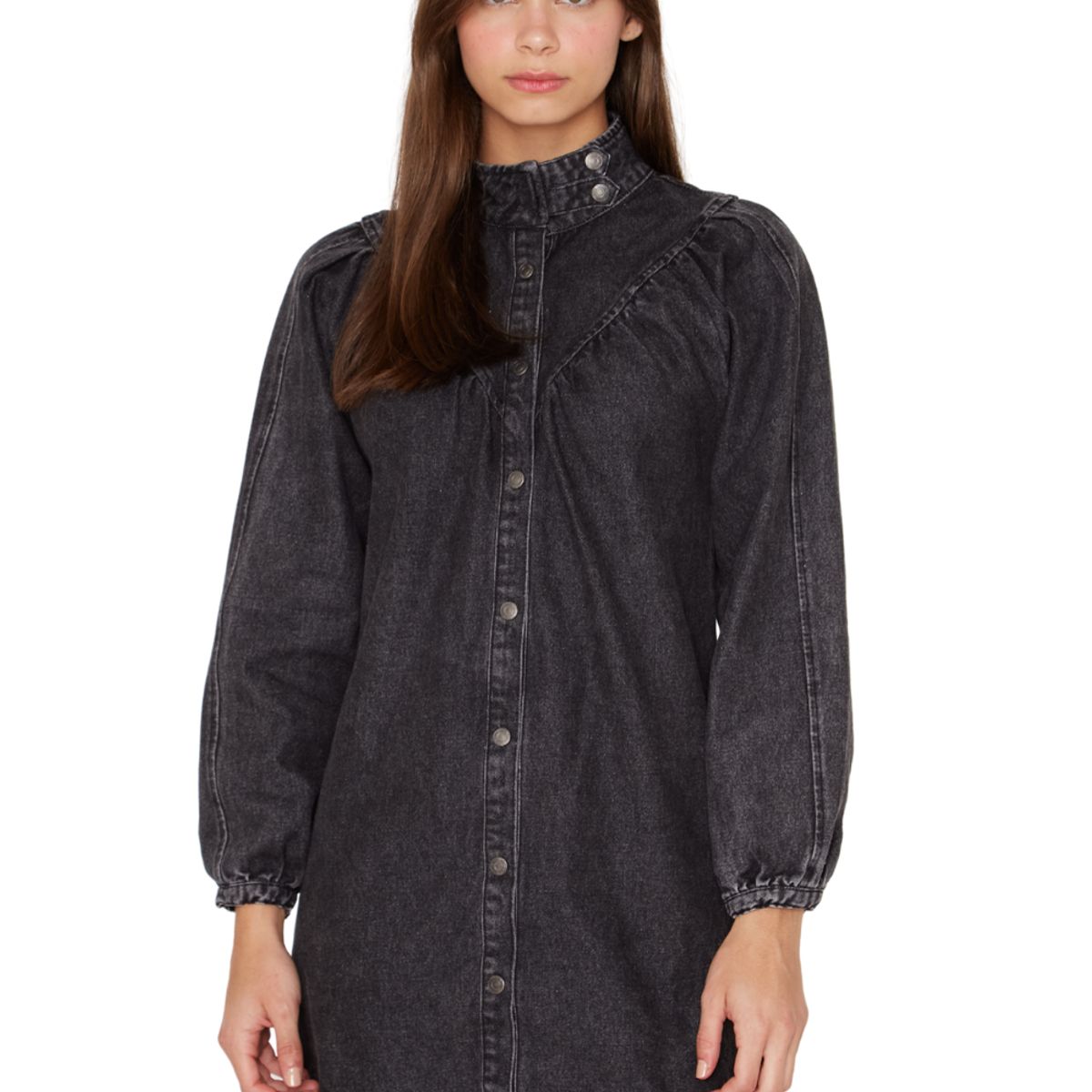 JACINTA TIENDA - Vestido Denim Porter negro Jacinta Tienda