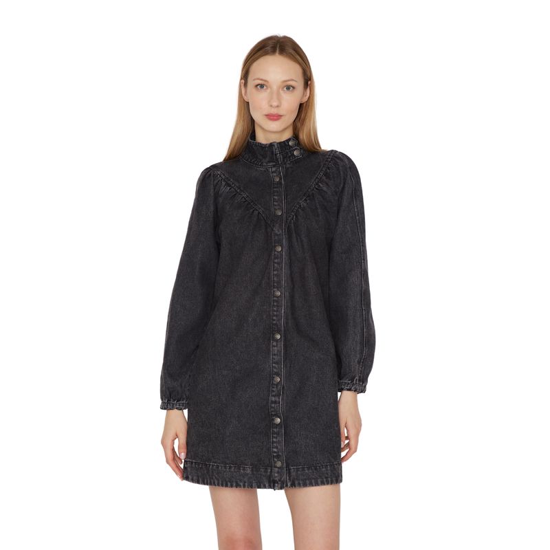 JACINTA TIENDA - Vestido Denim Porter negro Jacinta Tienda