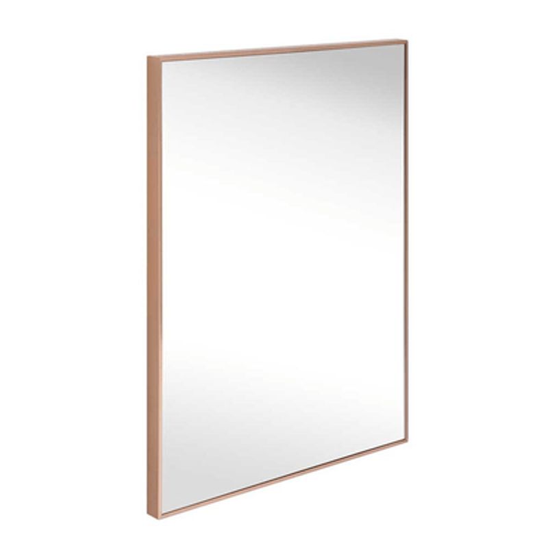 GENERICO - Espejo decorativo madera natural 71 cm x 91 cm