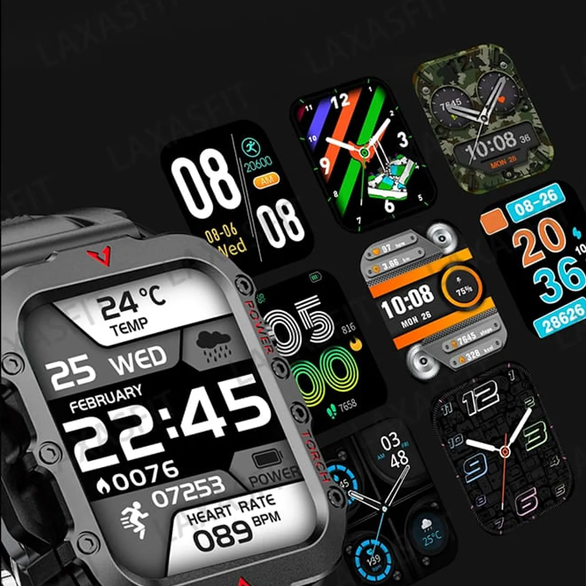 GENERICO - Reloj Smartwatch Laxasfit Q11 Color Negro