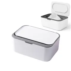 GENERICO - 19x13x7cm Organizador De Toallitas Húmedas-Blanco