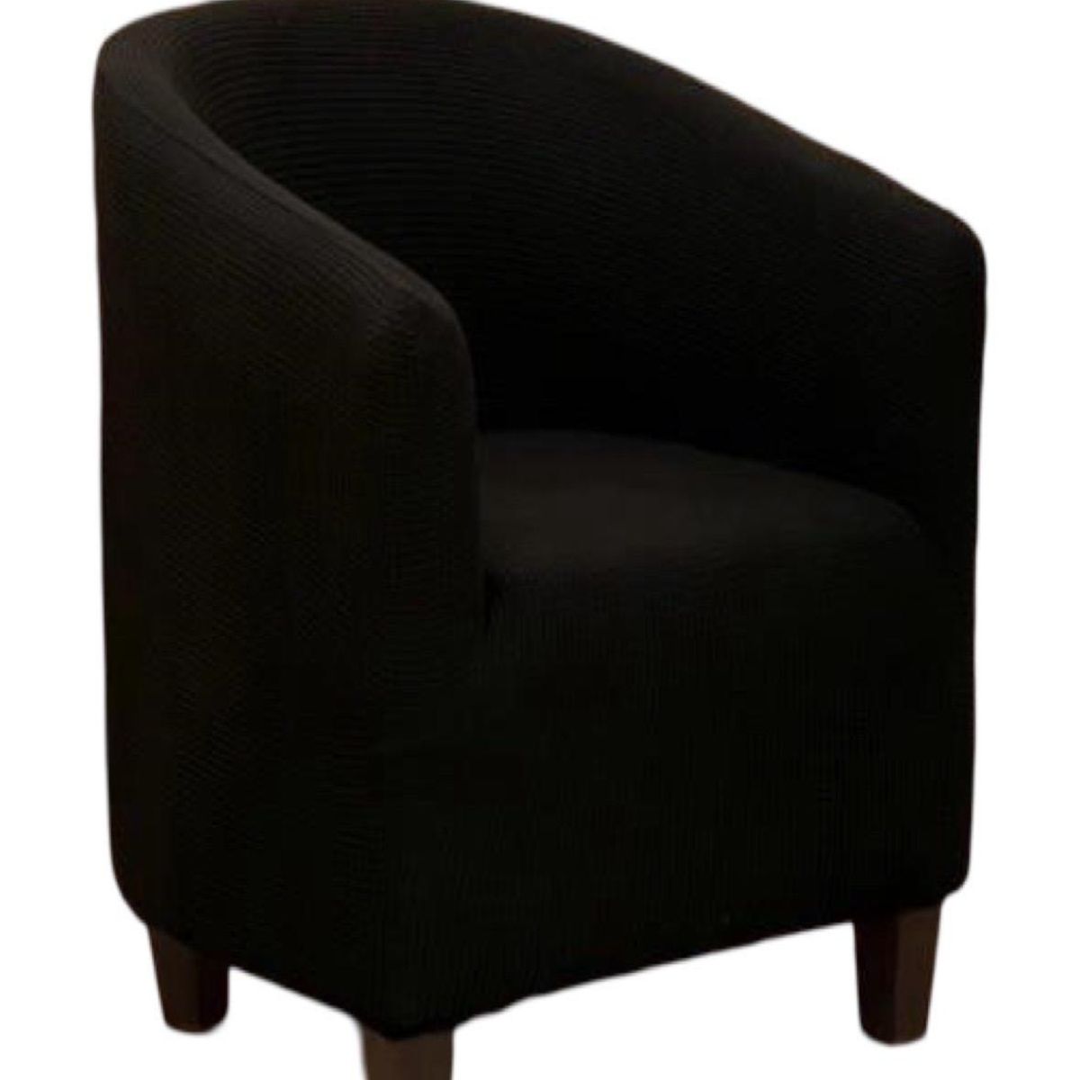 GENERICO - Juego de 2 Fundas Poltrona Sofa Texturizada Ajustable NEGRO