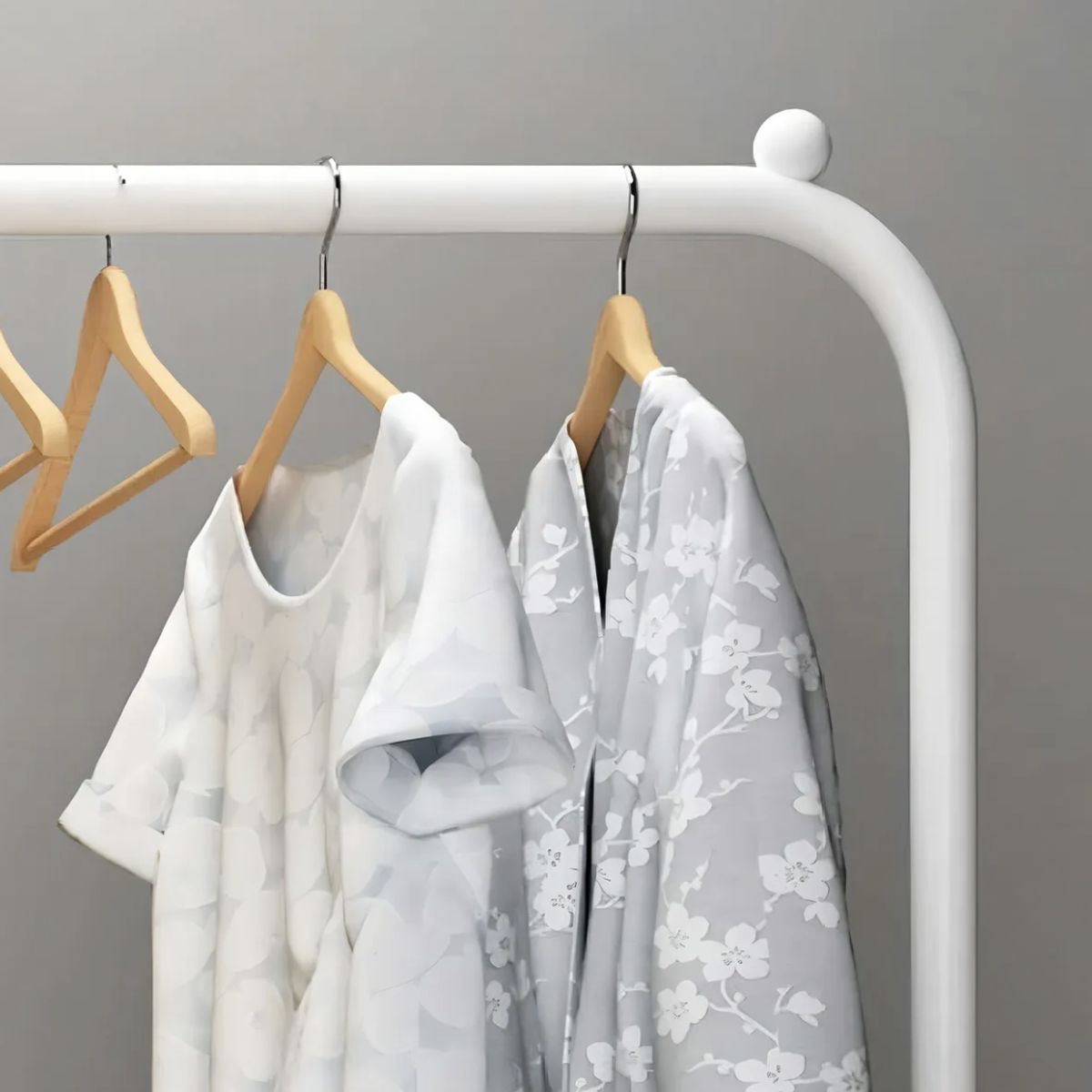 GENERICO - Perchero Organizador Colgante De Ropa Doble Barra Tendedero blanco