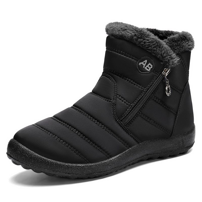 BLWOENS - Botas para mujeres zapatos de algodón de invierno - Negro