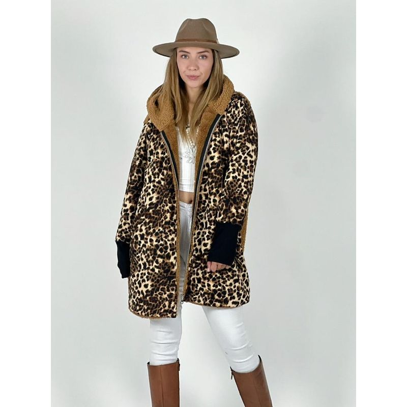 ENIGMATICA BOUTIQUE - Abrigo Chiporro Print Camel