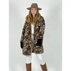 ENIGMATICA BOUTIQUE - Abrigo Chiporro Print Camel