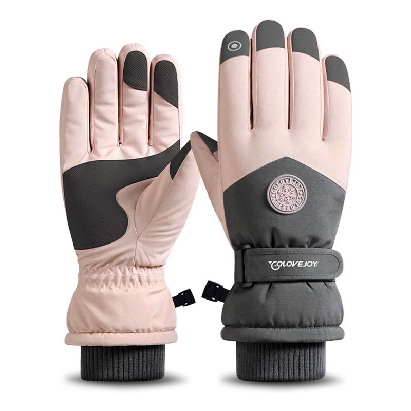 TIOZONEY - Guantes De Esquí De Invierno Forro Polar Antideslizante