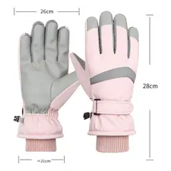 TIOZONEY - Guantes De Esquí De Invierno Forro Polar Antideslizante