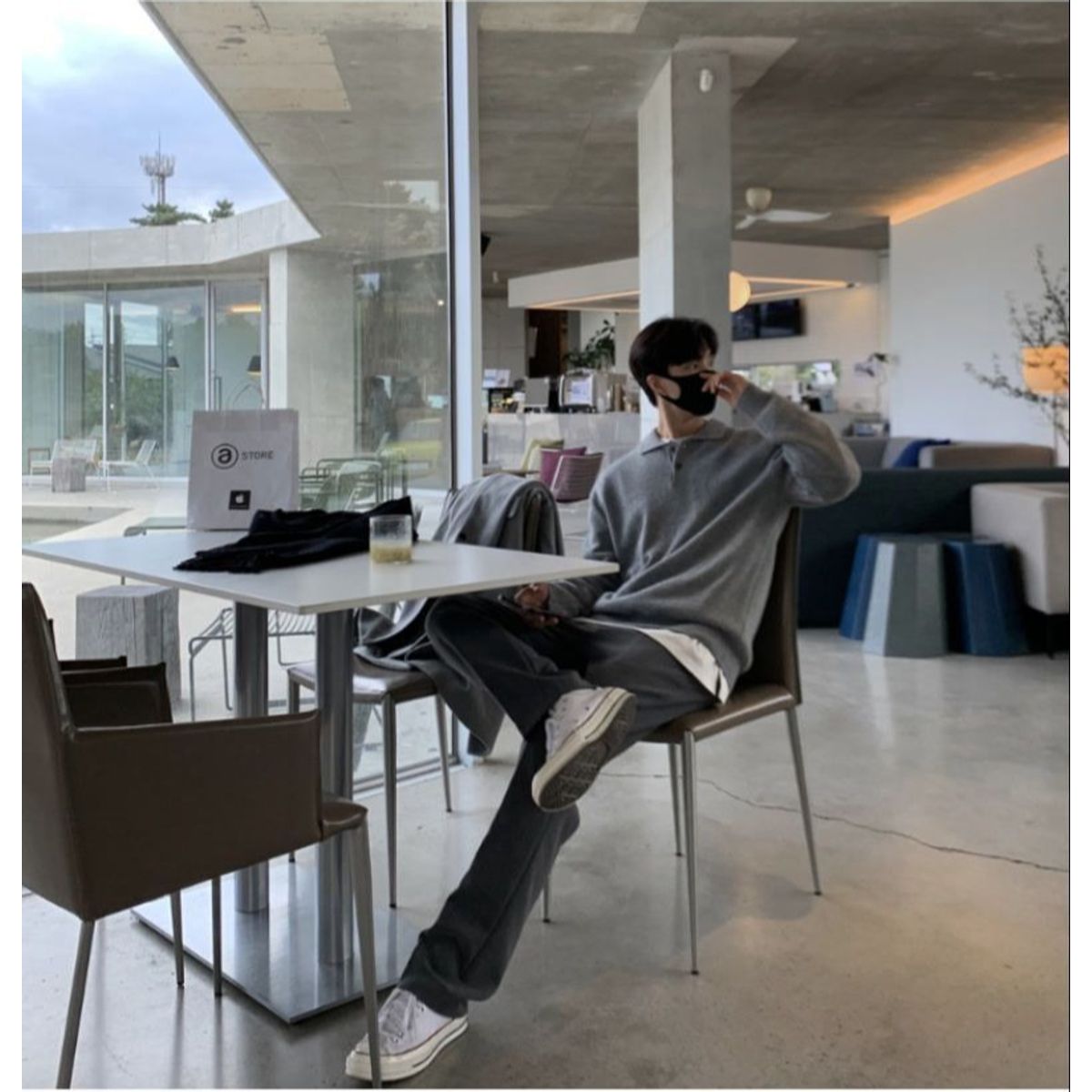 TIOZONEY - Camisa de punto polo para hombres