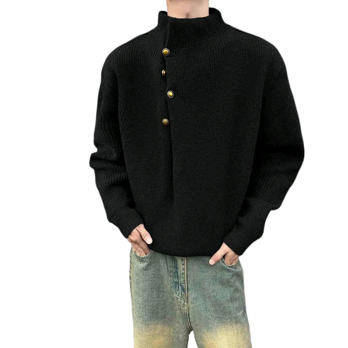 TIOZONEY - Suéter de lana para hombres