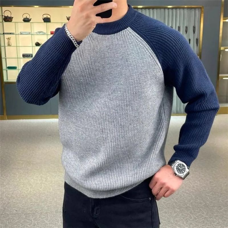 TIOZONEY - Sudadera de cuello redondo para hombres