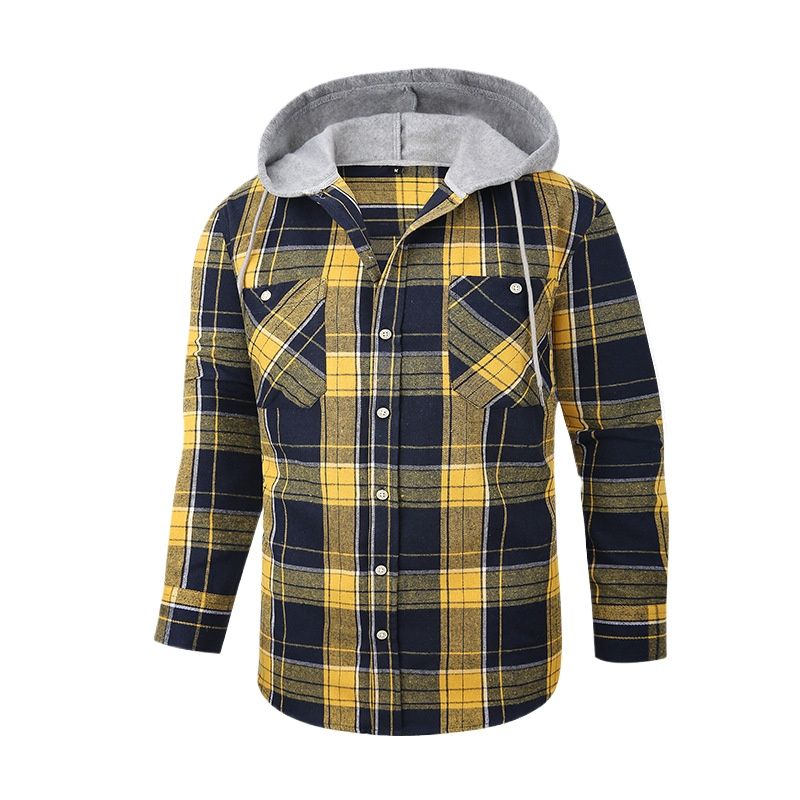 TIOZONEY - Camisas con capucha para hombre