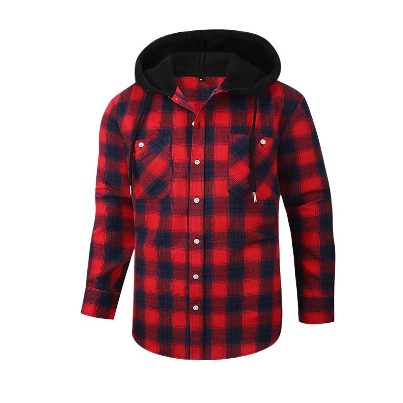 TIOZONEY - Camisas con capucha para hombre
