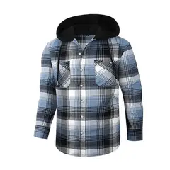 TIOZONEY - Camisas con capucha para hombre