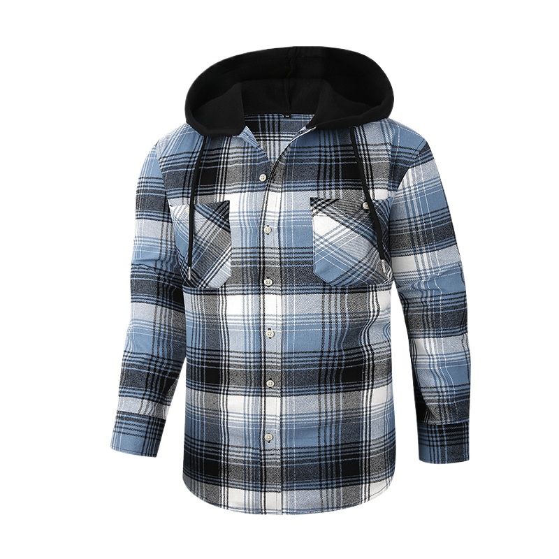 TIOZONEY - Camisas con capucha para hombre