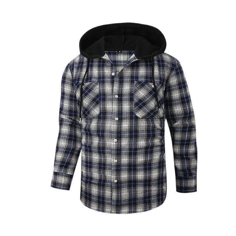 TIOZONEY - Camisas con capucha para hombre