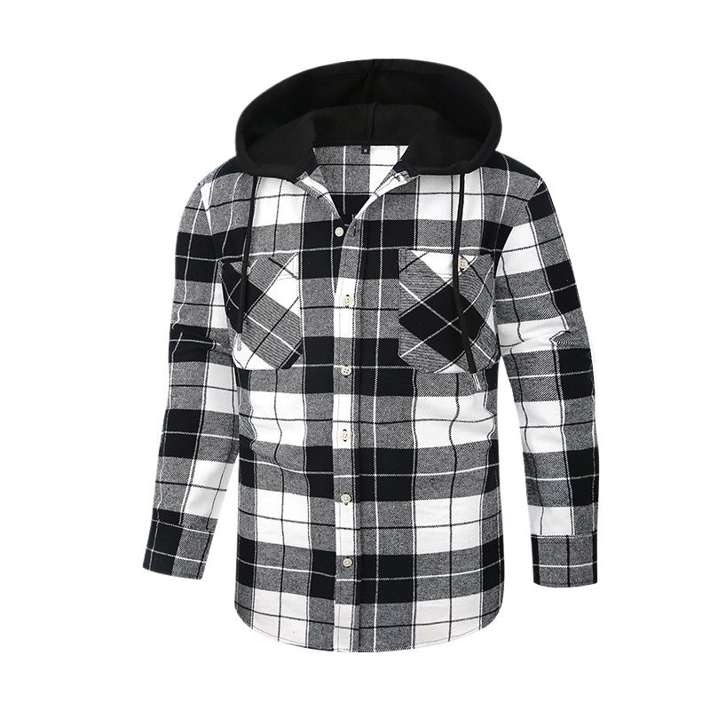 TIOZONEY - Camisas con capucha para hombre