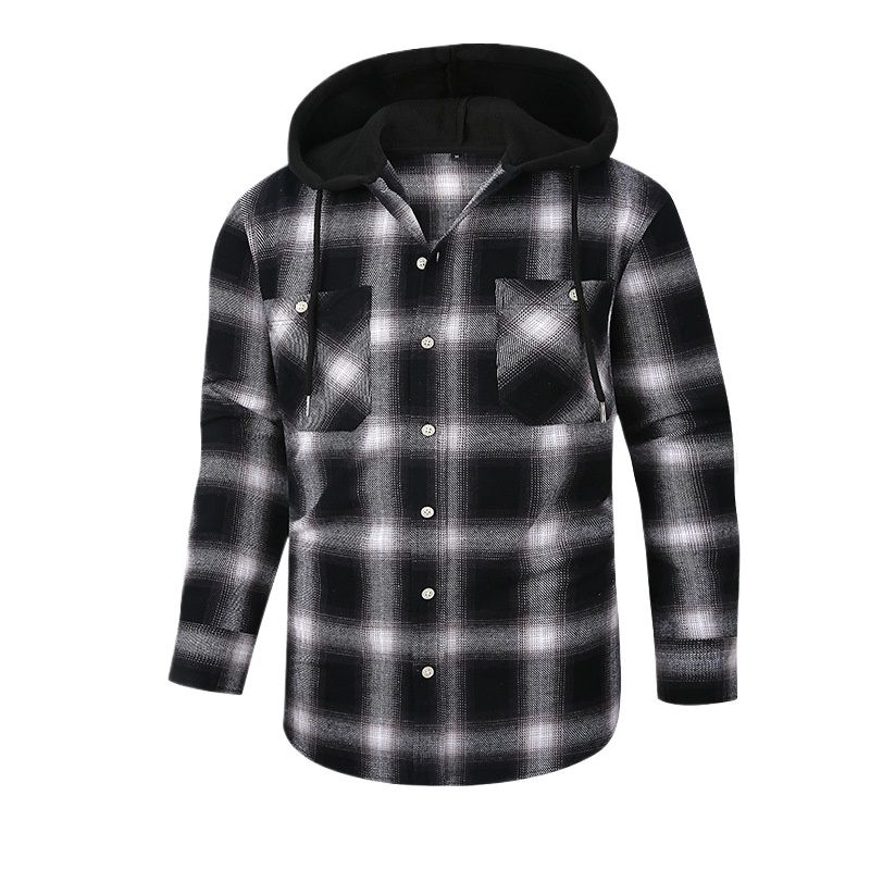 TIOZONEY - Camisas con capucha para hombre