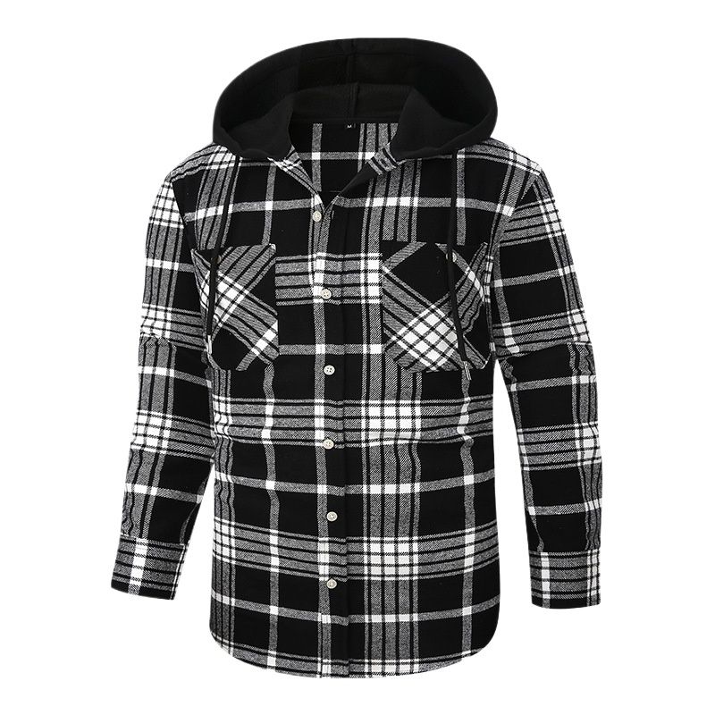 TIOZONEY - Camisas con capucha para hombre