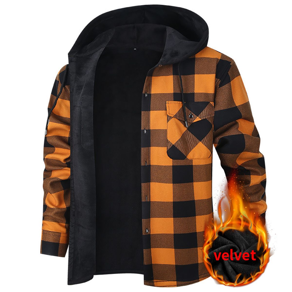 TIOZONEY - Camisas con capucha para hombre