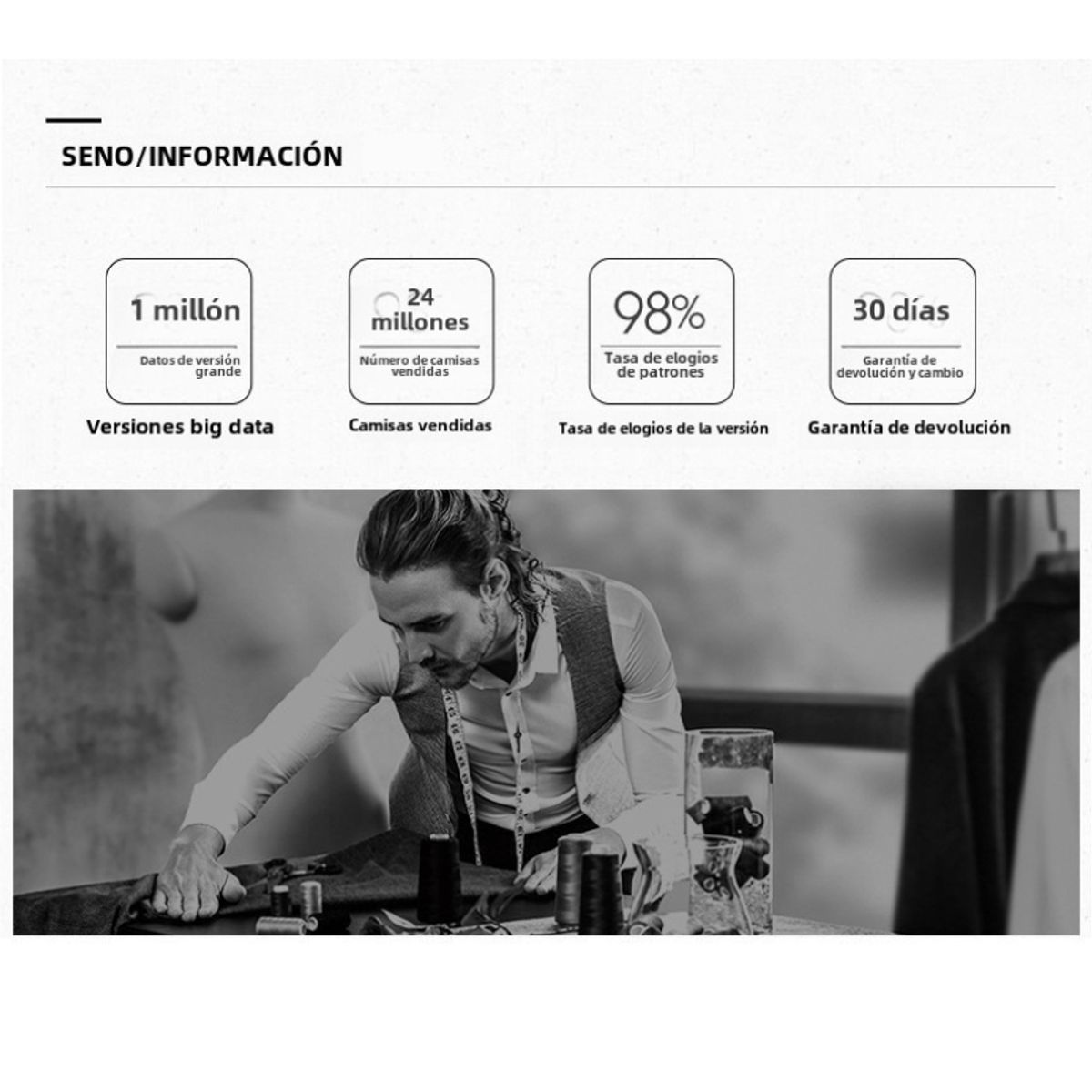 TIOZONEY - Camisa elástica talla grande