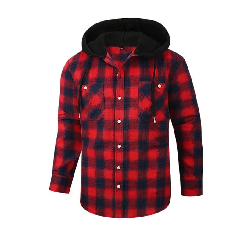 TIOZONEY - Camisas con capucha para hombre