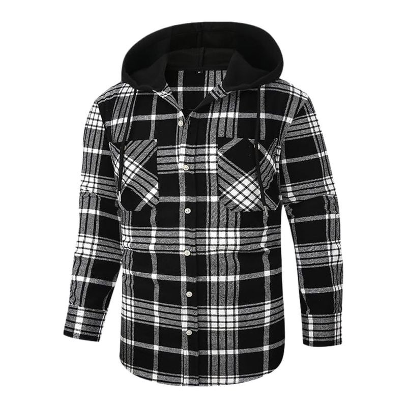TIOZONEY - Camisas con capucha para hombre