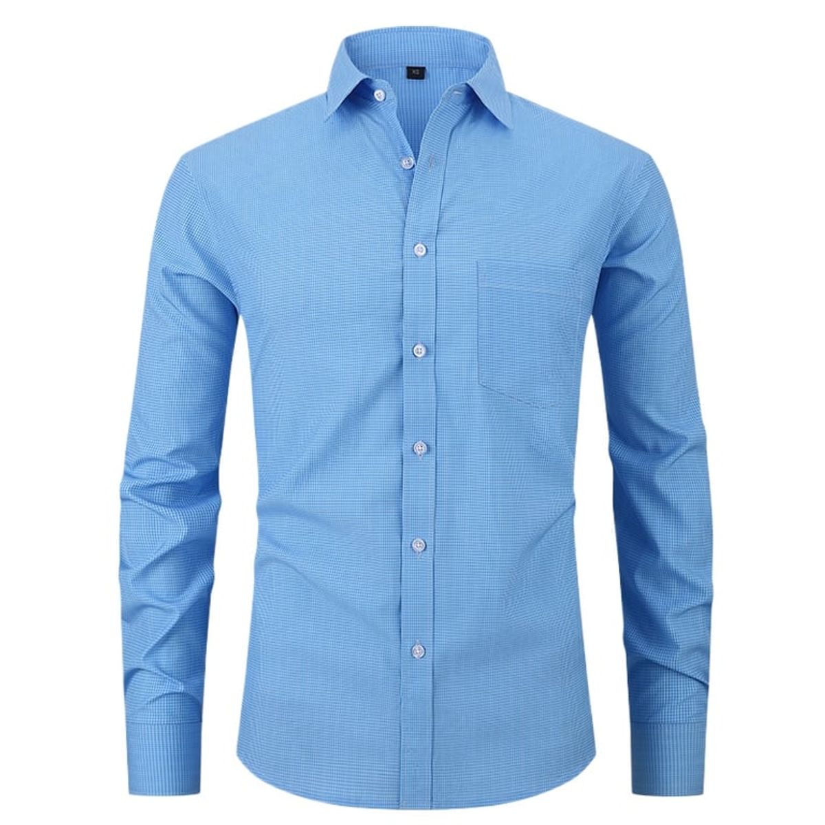 TIOZONEY - Camisa de cuadros elástica