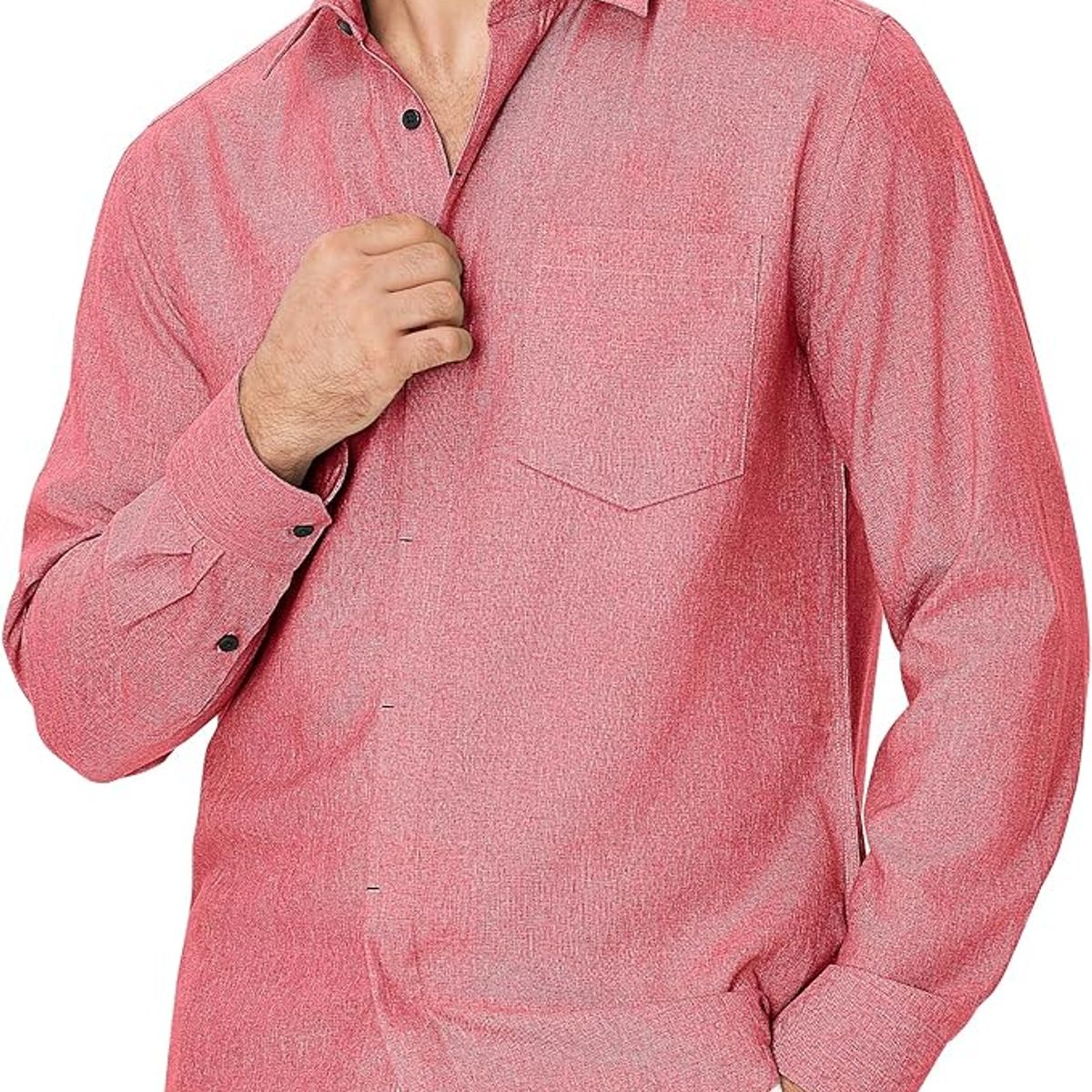 TIOZONEY - Camisa de manga larga para hombres