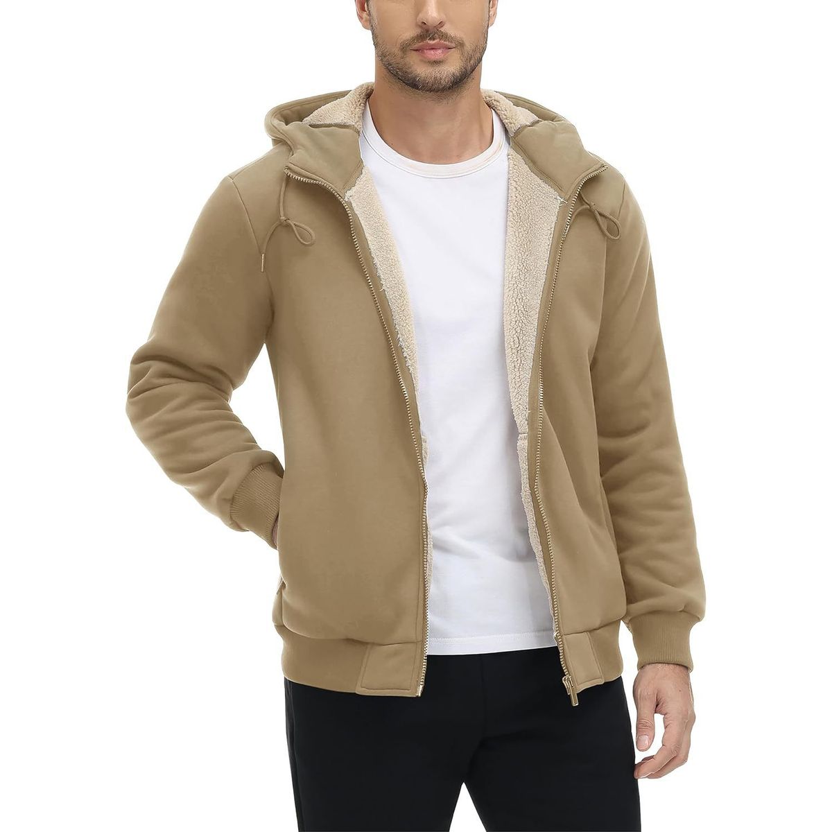TIOZONEY - Sudadera con capucha para hombres de invierno