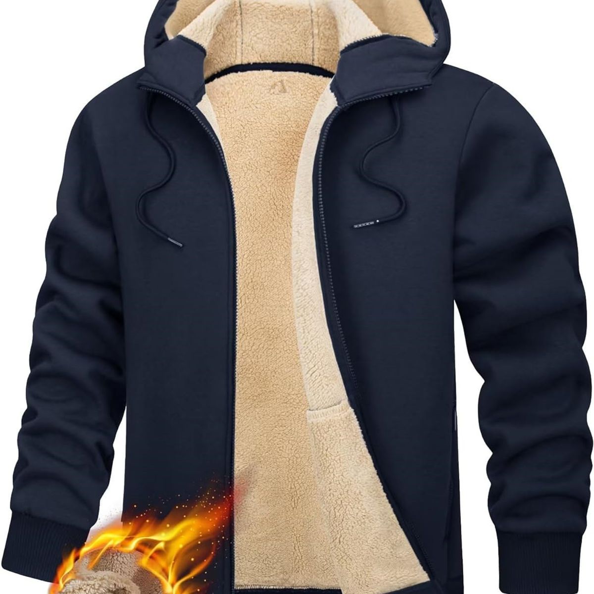 TIOZONEY - Sudadera con capucha para hombres de invierno