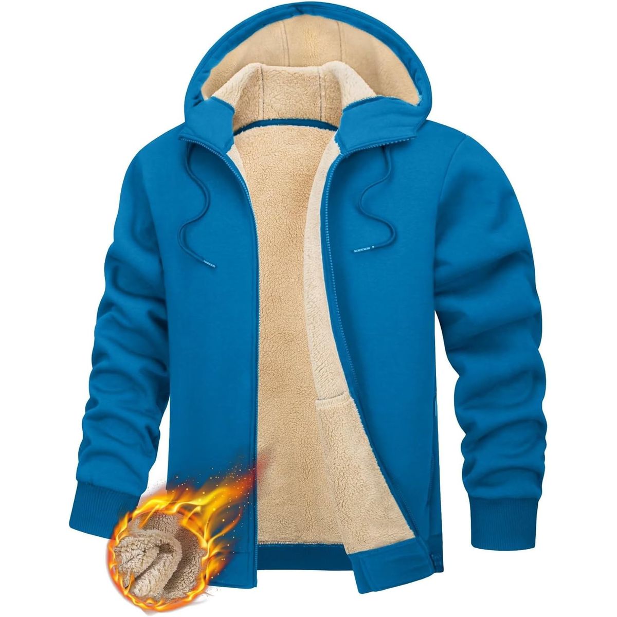 TIOZONEY - Sudadera con capucha para hombres de invierno