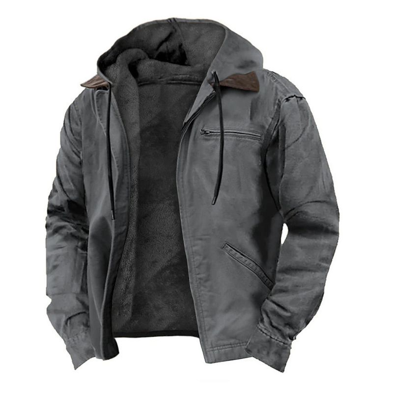 TIOZONEY - Chaqueta de solapa de invierno para hombres