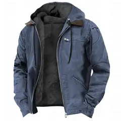 TIOZONEY - Chaqueta de solapa de invierno para hombres