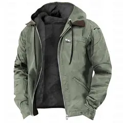 TIOZONEY - Chaqueta de solapa de invierno para hombres