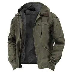TIOZONEY - Chaqueta de solapa de invierno para hombres
