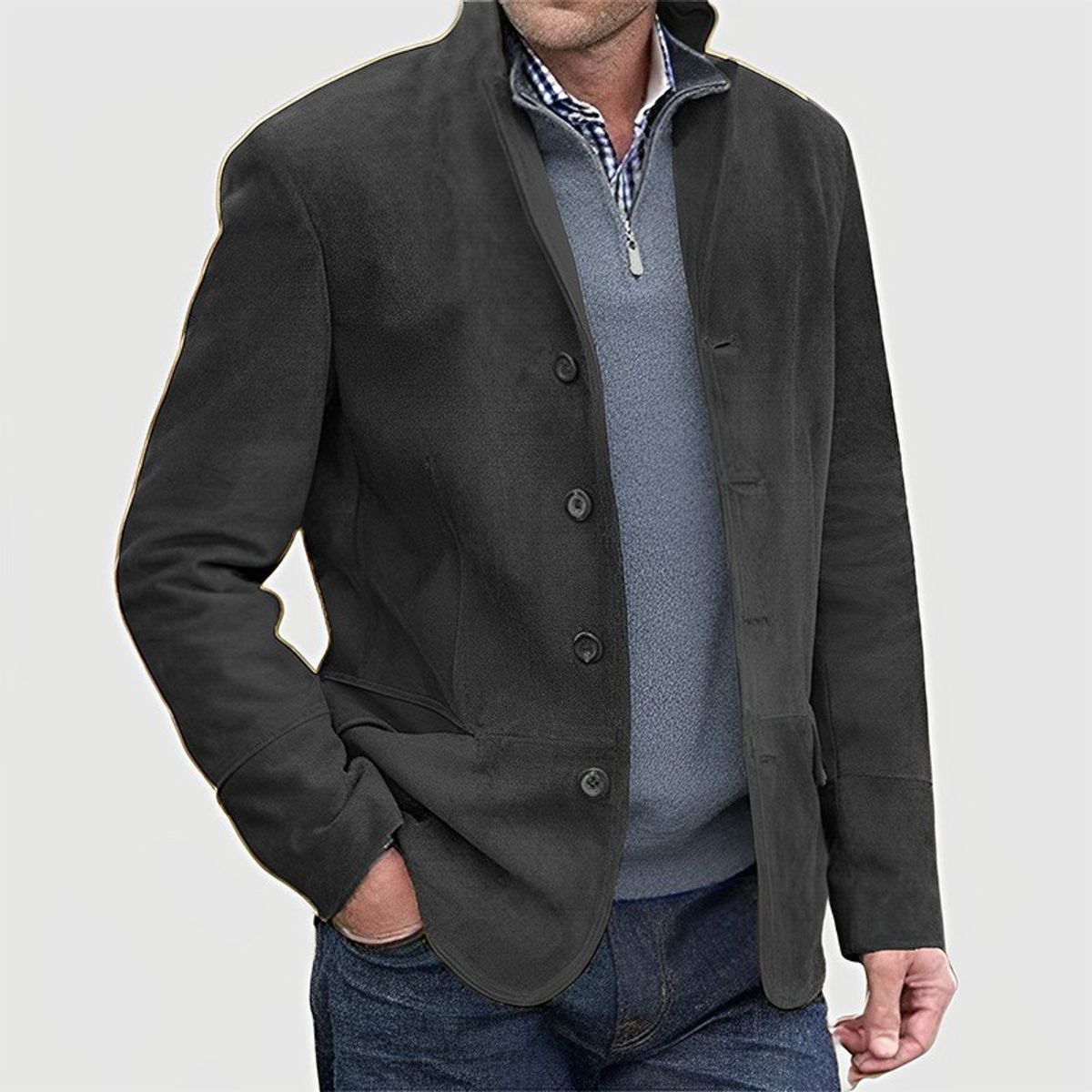 TIOZONEY - Chaqueta casual para hombres
