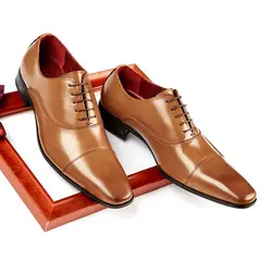 DANWEILE - Zapato Formal Hombre Cuero Negro Guante