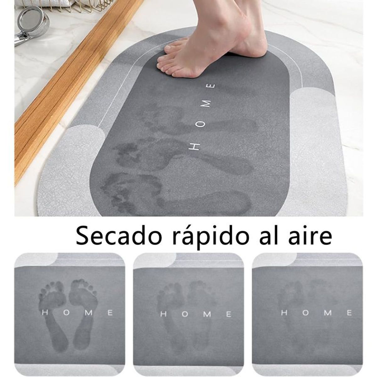 GENERICO - Alfombra De Baño Antideslizante Super Absorbente
