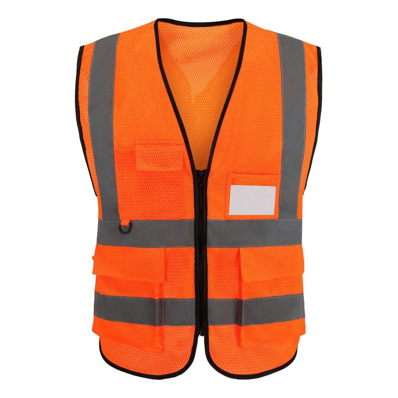 GENERICO - Chaleco Reflectante Seguridad Reglamentari-Naranja