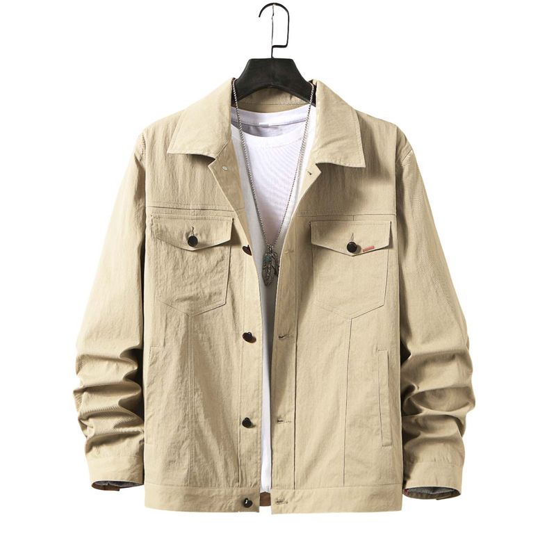 KNOWMLAB - Chaqueta Casual Hombre Negro