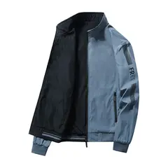 KNOWMLAB - Chaqueta Casual Hombre Azul