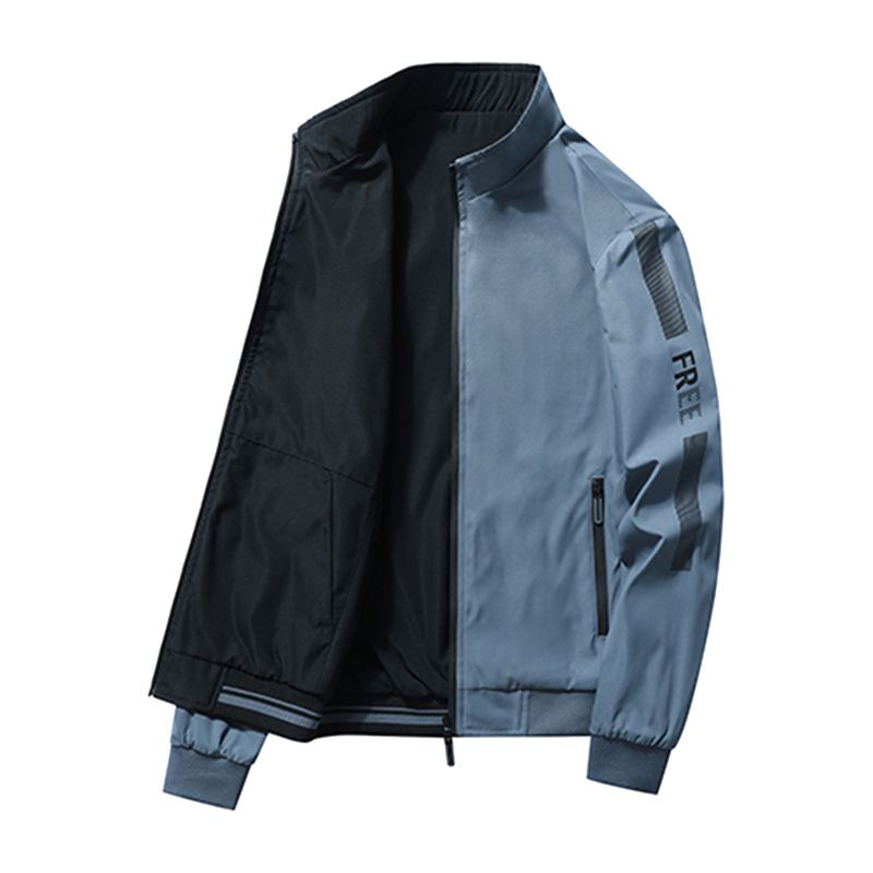KNOWMLAB - Chaqueta Casual Hombre Azul