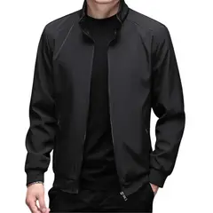 KNOWMLAB - Chaqueta Casual Hombre Negro