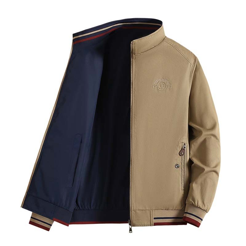 KNOWMLAB - Chaqueta Casual Hombre Beige