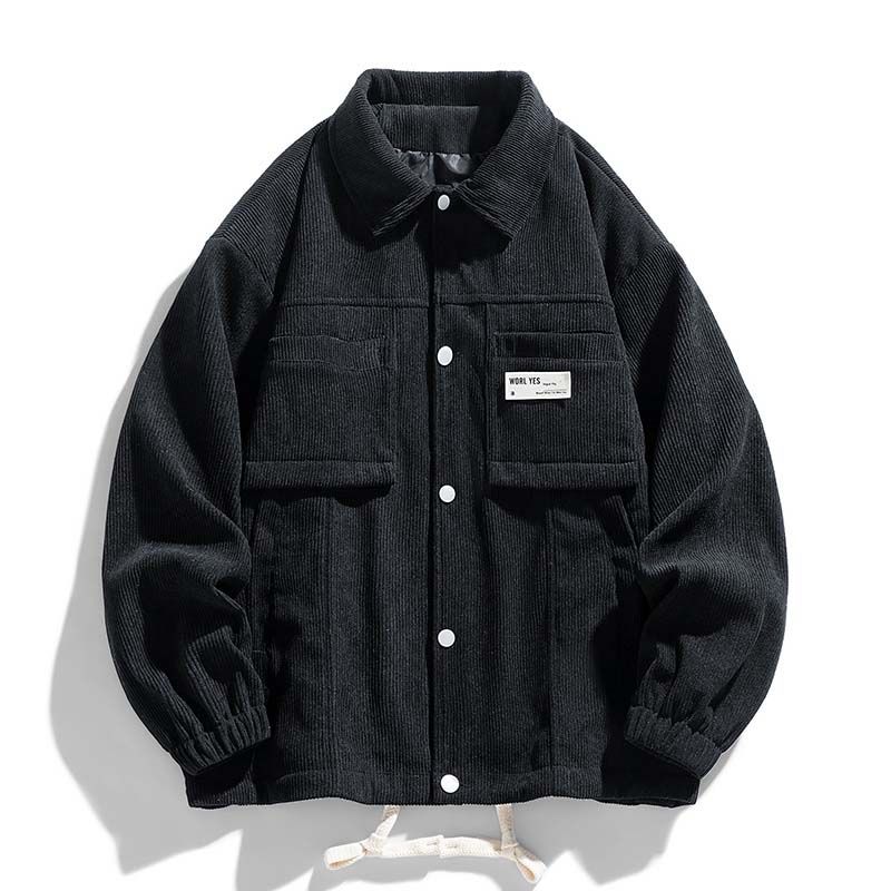 KNOWMLAB - Chaqueta Casual Hombre Negro
