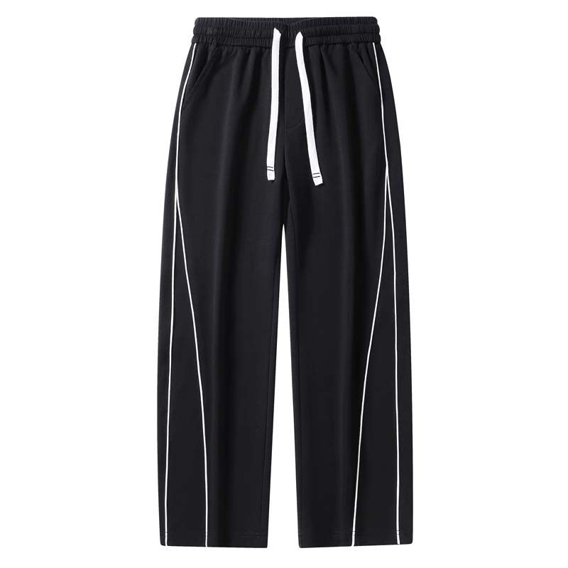 KNOWMLAB - Pantalón Cargo Casual Algodón Hombre Negro