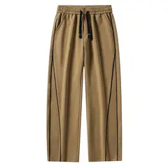 KNOWMLAB - Pantalón Cargo Casual Algodón Hombre Negro