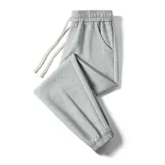 KNOWMLAB - Pantalón Cargo Casual Algodón Hombre Gris
